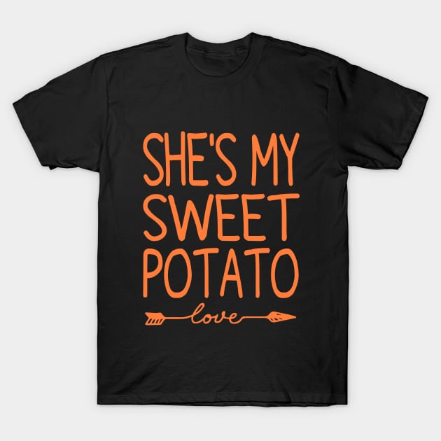 She's My Sweet Potato T-Shirt by Bourdia Mohemad